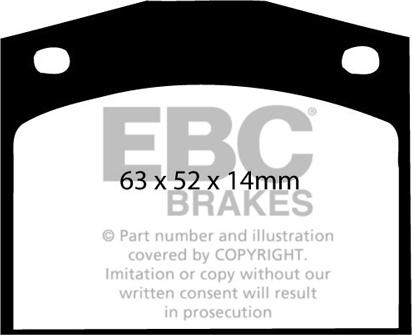 EBC Brakes DP238 - Jarrupala, levyjarru inparts.fi