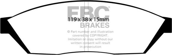 EBC Brakes DP374 - Jarrupala, levyjarru inparts.fi