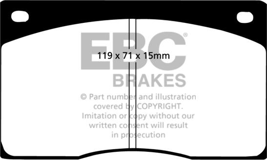 EBC Brakes DP2262 - Jarrupala, levyjarru inparts.fi