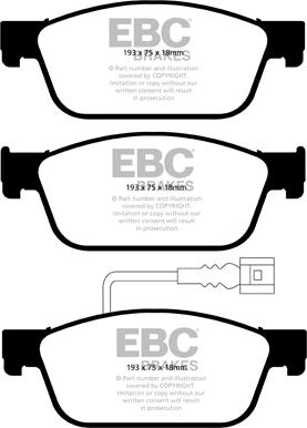 EBC Brakes DP42096R - Jarrupala, levyjarru inparts.fi