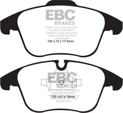 EBC Brakes DP22040 - Jarrupala, levyjarru inparts.fi