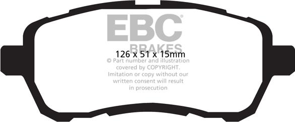 EBC Brakes DP22003 - Jarrupala, levyjarru inparts.fi