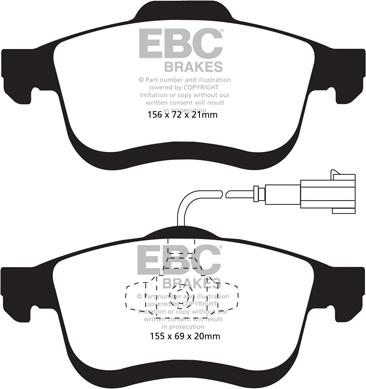 EBC Brakes DP22010 - Jarrupala, levyjarru inparts.fi