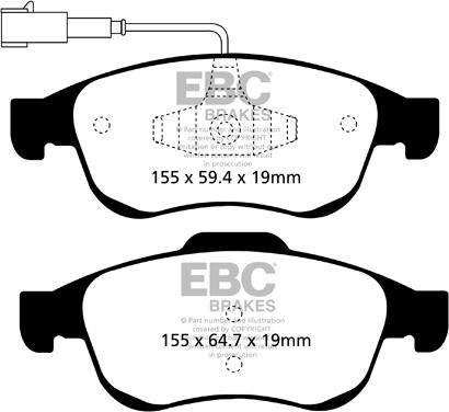 EBC Brakes DP22078 - Jarrupala, levyjarru inparts.fi