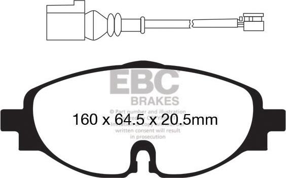 EBC Brakes DP22150 - Jarrupala, levyjarru inparts.fi