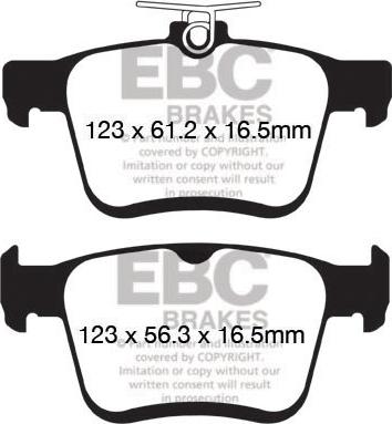 EBC Brakes DP42153R - Jarrupala, levyjarru inparts.fi