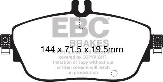 EBC Brakes DP62165 - Jarrupala, levyjarru inparts.fi