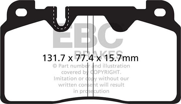 EBC Brakes DP32168C - Jarrupala, levyjarru inparts.fi