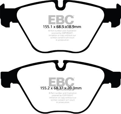 EBC Brakes DP32103C - Jarrupala, levyjarru inparts.fi