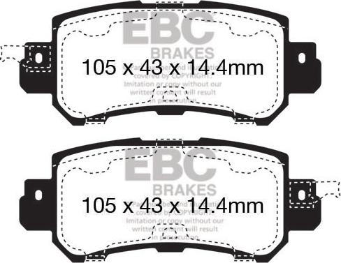 EBC Brakes DP42135R - Jarrupala, levyjarru inparts.fi