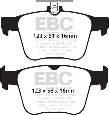 EBC Brakes DP32173C - Jarrupala, levyjarru inparts.fi