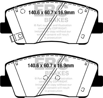 EBC Brakes DP42358R - Jarrupala, levyjarru inparts.fi