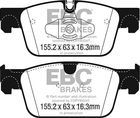 EBC Brakes DP42305R - Jarrupala, levyjarru inparts.fi