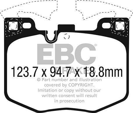 EBC Brakes DP32302C - Jarrupala, levyjarru inparts.fi