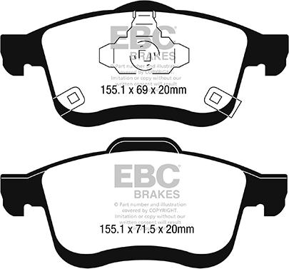 EBC Brakes DP22248 - Jarrupala, levyjarru inparts.fi