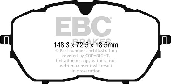 EBC Brakes DP42265R - Jarrupala, levyjarru inparts.fi