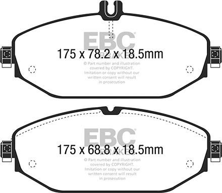 EBC Brakes DP22214 - Jarrupala, levyjarru inparts.fi