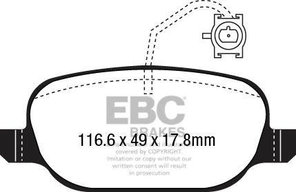 EBC Brakes DP22236 - Jarrupala, levyjarru inparts.fi