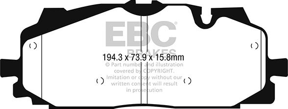 EBC Brakes DP52277NDX - Jarrupala, levyjarru inparts.fi