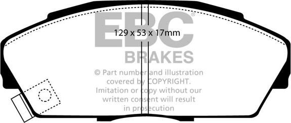 EBC Brakes DP2719/2 - Jarrupala, levyjarru inparts.fi