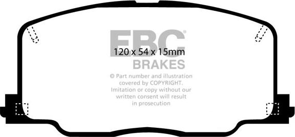 EBC Brakes DP725 - Jarrupala, levyjarru inparts.fi