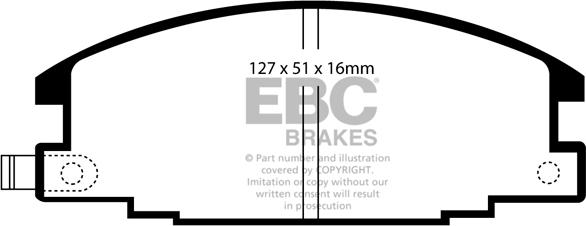 EBC Brakes DP746 - Jarrupala, levyjarru inparts.fi