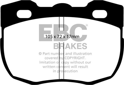 EBC Brakes DP713 - Jarrupala, levyjarru inparts.fi