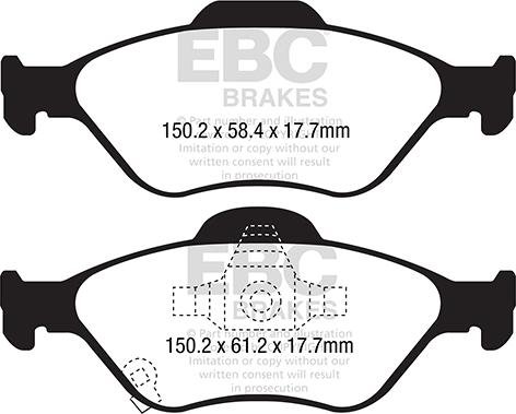 EBC Brakes DPX2288 - Jarrupala, levyjarru inparts.fi