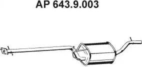Eberspächer 643.9.003 - Keskiäänenvaimentaja inparts.fi