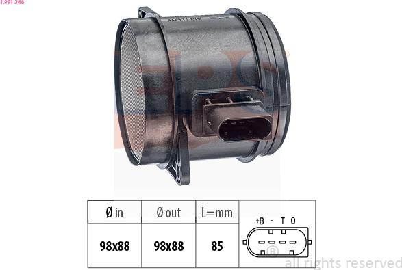 EPS 1.991.348 - Ilmamassamittari inparts.fi
