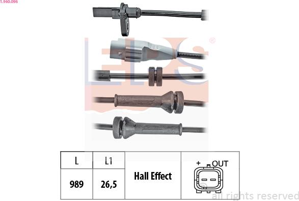 EPS 1.960.096 - ABS-anturi inparts.fi