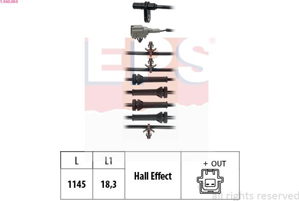 EPS 1.960.064 - ABS-anturi inparts.fi