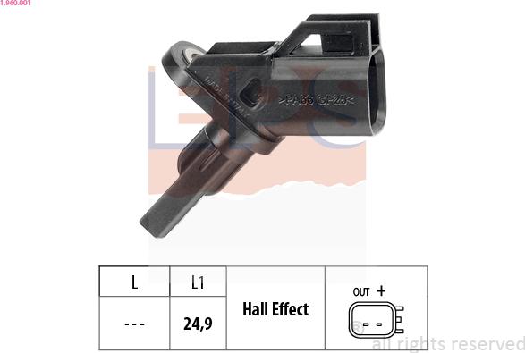 EPS 1.960.001 - ABS-anturi inparts.fi