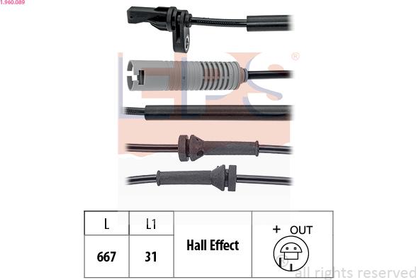 EPS 1.960.089 - ABS-anturi inparts.fi