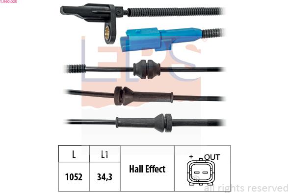 EPS 1.960.025 - ABS-anturi inparts.fi