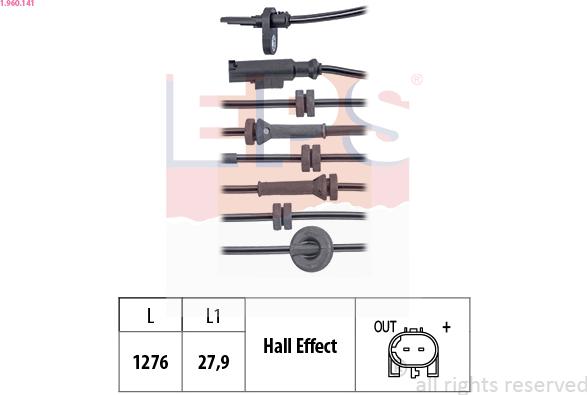 EPS 1.960.141 - ABS-anturi inparts.fi