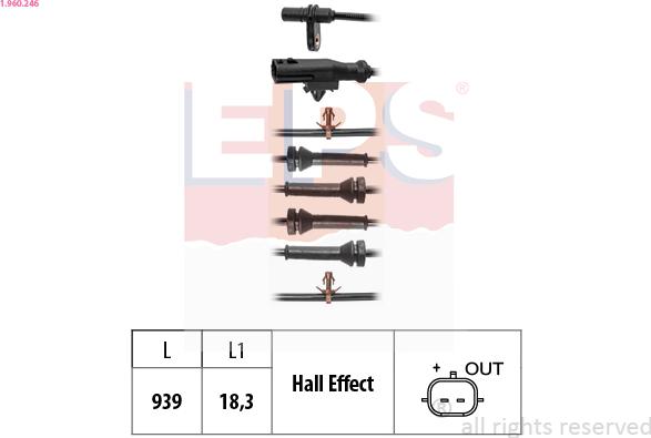 EPS 1.960.246 - ABS-anturi inparts.fi