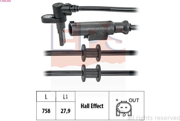 EPS 1.960.204 - ABS-anturi inparts.fi