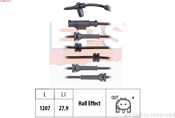 EPS 1.960.214 - ABS-anturi inparts.fi