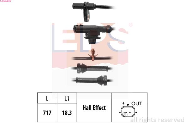 EPS 1.960.235 - ABS-anturi inparts.fi