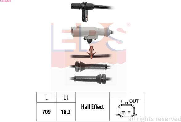 EPS 1.960.233 - ABS-anturi inparts.fi