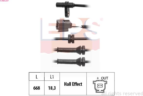 EPS 1.960.237 - ABS-anturi inparts.fi