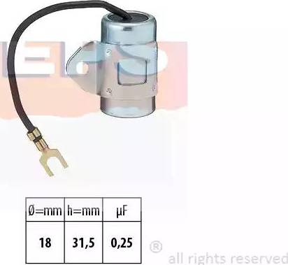 EPS 1.117.092 - Kondensaattori, sytytyslaite inparts.fi