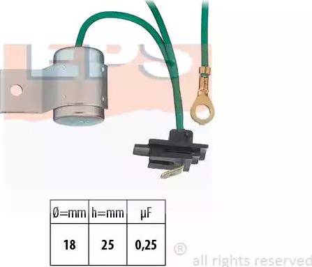 EPS 1.130.133 - Kondensaattori, sytytyslaite inparts.fi
