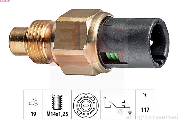 EPS 1.840.111 - Tunnistin, jäähdytysnesteen lämpötila inparts.fi