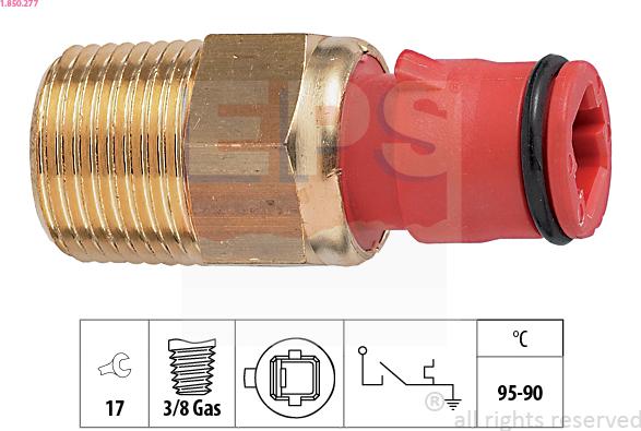 EPS 1.850.277 - Lämpökytkin, jäähdyttimen puhallin inparts.fi