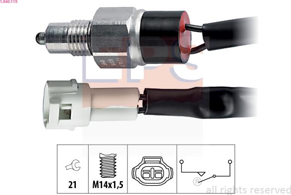 EPS 1.860.119 - Kytkin, peruutusvalo inparts.fi