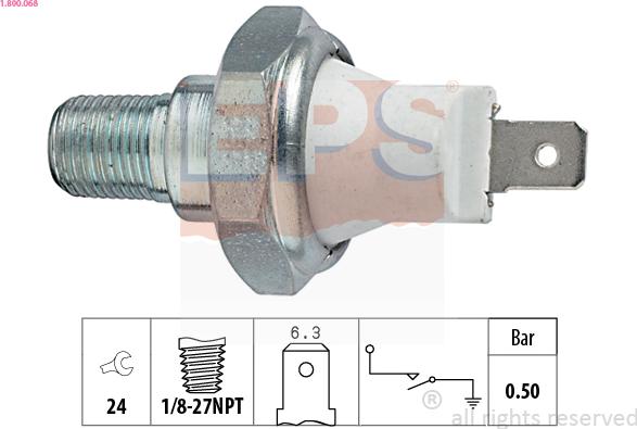 EPS 1.800.068 - Tunnistin, öljynpaine inparts.fi