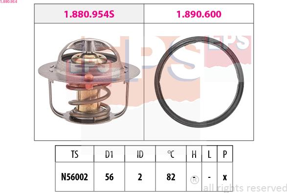 EPS 1.880.954 - Termostaatti, jäähdytysneste inparts.fi