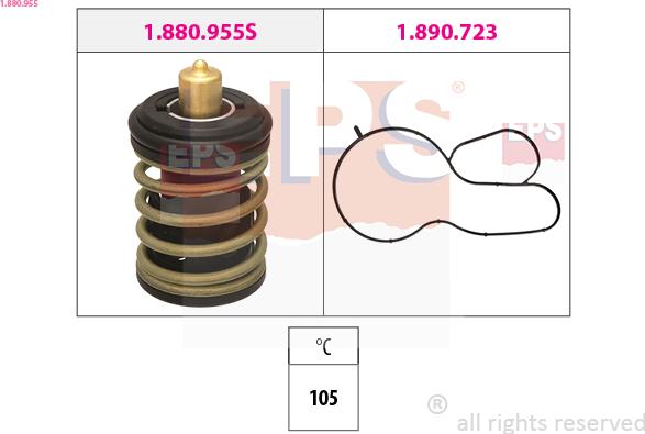 EPS 1.880.955 - Termostaatti, jäähdytysneste inparts.fi